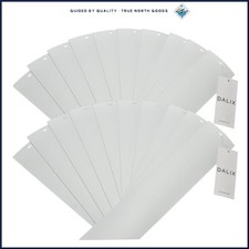 20-Pack of Smooth Vinyl Vertical Blind Slats, 82.5 x 3.5 Inches, Water Resistant