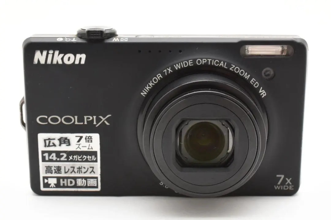 Nikon COOLPIX S6000 Black 14MP Digital Camera 7x Zoom