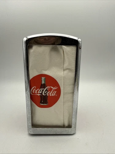 Coca Cola Metal Napkin Holder Paper Napkin 1992 Retro Coke Dispenser VTG