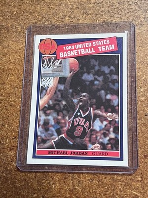 1984-85 United States Basketball Team White Back Michael Jordan RC