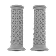 Empuñaduras Para Manubrio de Motocicleta 7/8" 22mm de Goma Color Gris 1 Par