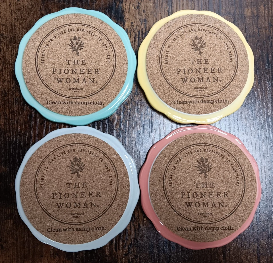 Juego de 4 posavasos de gres para mujer Pioneer Foto 2 de 4