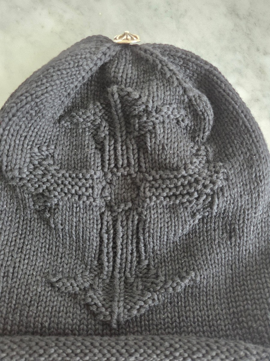 NEW Chrome Hearts Knit knitted Oversized Cashmere Beanie Cross | eBay