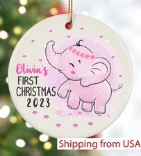 Baby First Christmas Ornament, Personalized Baby Ornament, Gift For Newborn, ...
