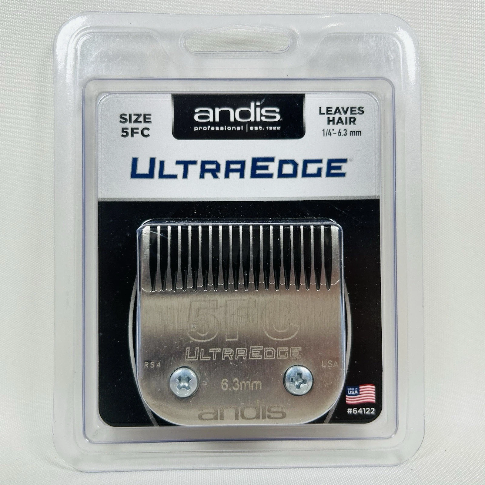 Andis ultraEDGE 5FC 6.3mm 1/4" Pet Clipper Blade 64122 AG AGC BG DBLC FHC MBG