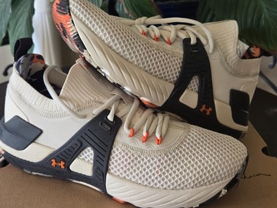 Size 10 - Under Armour Project Rock 4 Marble Stone Jet Grey