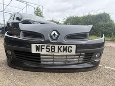 Renault Clio 2007-2010 Front Bumper Complete With Grill & Fog Lights In Black