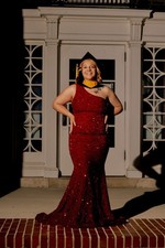 Shein Red/Burgundy Prom Dress Size Large