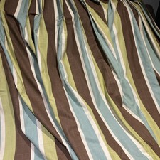 Globaltex Clarke & Clarke Curtains L219cm x W 267cm Nautical stripe weigh 10kg