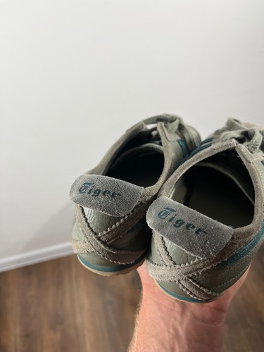 Onitsuka Tiger México 66 Zapatillas de Cuero Gamuza Verde Talla 38 EU - Imagen 14 de 14