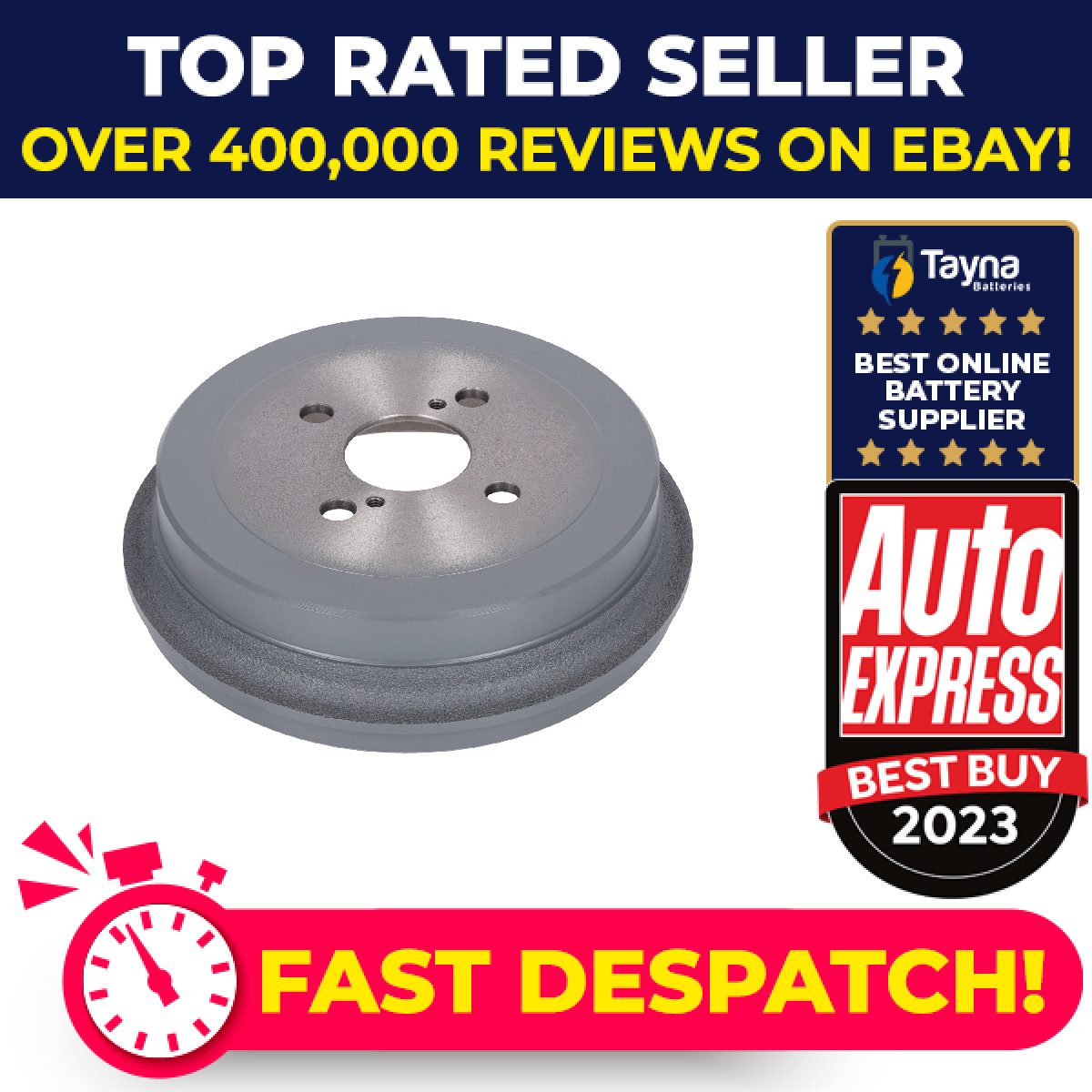 2x Brake Drums (Pair) Rear 200mm ADBP470032 Blue Print Set 4243152070 Quality
