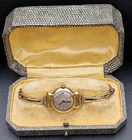 Vintage Rolex 9ct gold Ladies Art Deco manual Watch 21mm, Expanding Bracelet.