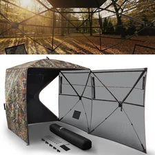 Rhino Valley Hunting Blind 270°/360° See Through, Pop Up Hunting Tent with Dou