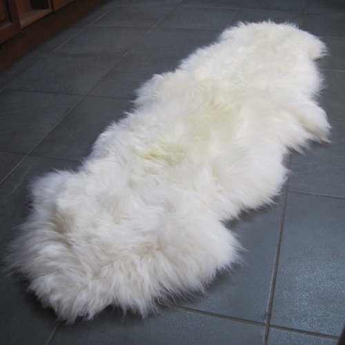 GENUINE DOUBLE SHEEPSKIN RUG LUXURIOUS IVORY XXXL eBay