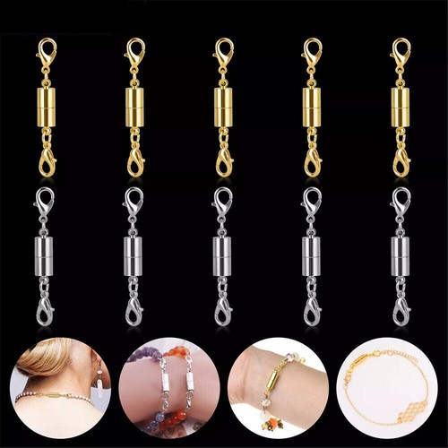 5-10PCS Lobster Clasp Jewelry Necklace Claw Magnetic Bracelet DIY Hook Connector - Picture 2 of 19