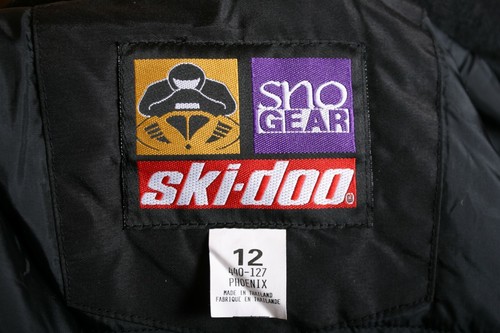 SKI-DOO Bombardier Black, Purple & Yellow 3-In-1 Snowmobile Jacket Youth Sz. 12 - Picture 11 of 12