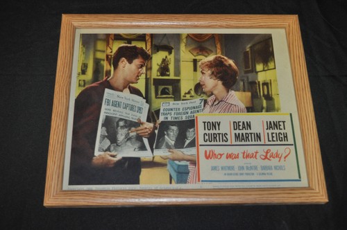 Who Was That Lady framed 14"x11" U.S. Lobby Card Poster - (1960) ITB WH
