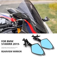 Rearview Mirrors Side Mirror With LED Turn Signal Lights For BMW S1000RR 2019-25