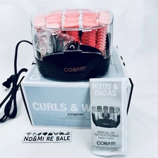 Conair Compact Multi-Size Hot Rollers, Coral