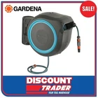 Gardena 18620-20 Wall Mounted Ga 13mm Garden Hose Box Reel Roll-Up M/L 25m