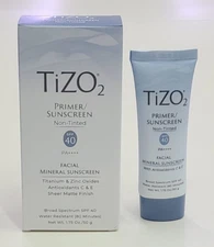 Tizo 2 Primer Sunscreen Non Tinted Facial Mineral Sunscreen 1.75 oz