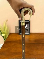 Vintage Victorian Brass Duck Head Handle Walking Cane Wooden Handmade Gift