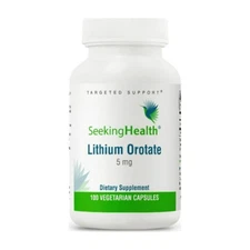 Seeking Health Lithium Orotate  5 mg (100 Capsules) expires on 05/05/2027