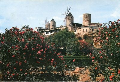 Old Postcard - Palma de Mallorca - Molinos del Jonquet