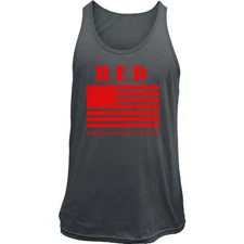 Remember Everyone Deployed RED Friday Flag Veteran Military Tank Top