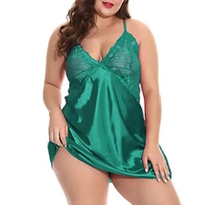 Soft Camisole Plus Size Women Dress Lace Sexy Lingerie Bodysuit Underwear Undies