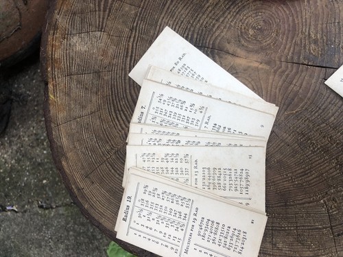 Antique Victorian Beazeley Tables of curves surveying cards engineering math's - Picture 6 of 11