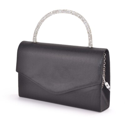 Clutch Tasche Damen Zeremonie Schwarz Marine Galanti
