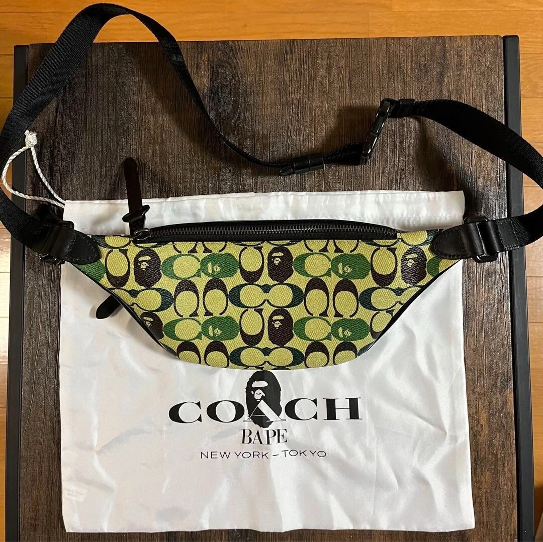 A Bathing Ape × Coach Collaboration Rivington Belt Bag Men's used from Japan