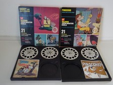 Vintage GAF Talking View Master Reels snoopy and pinocchio w/Book incomplete