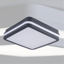 Moderne LED Deckenlampe Wandleuchte IP54 - Außenleuchte für Flur & Vordach 18W