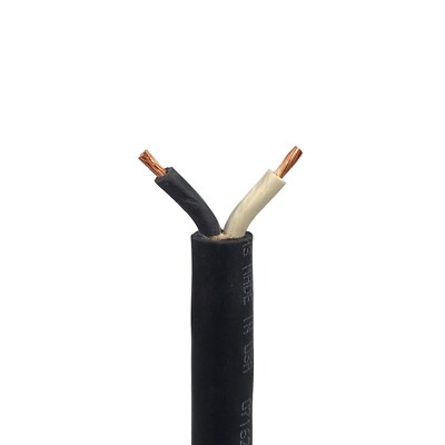 10 AWG SOOW Portable Cord, 2 Conductor 600V Power Cable  - 25' Length