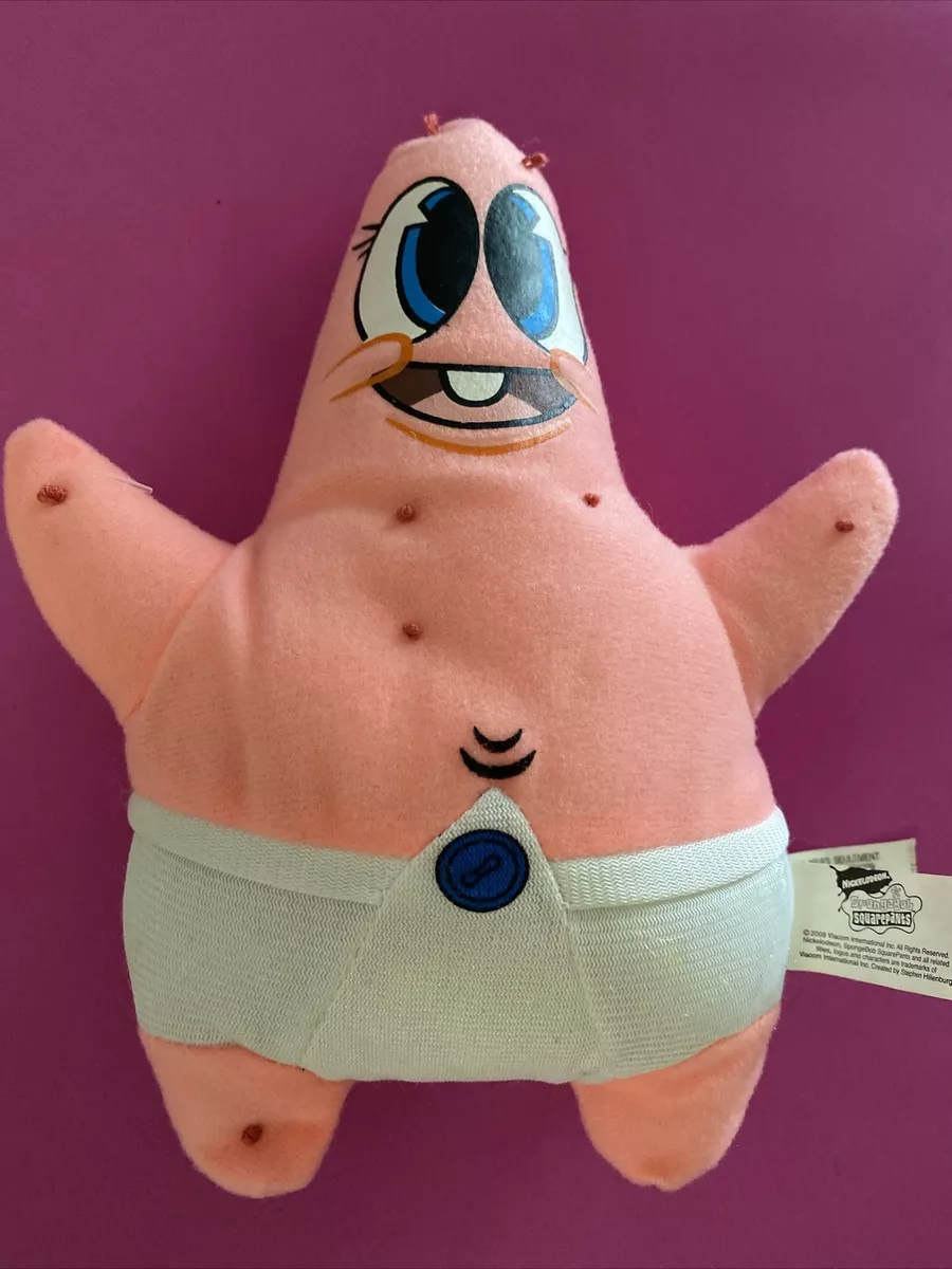 TY Spongebob Squarepants Beanie Baby Patrick Star 7 Plush In