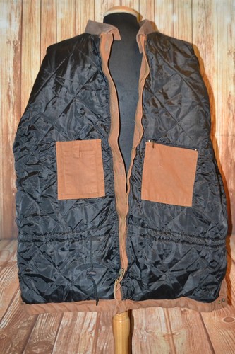 Berne Men's Heavy Weight Quilted Insulated Brown Full Zip 4 Pocket Jacket Sz 5XL - Picture 11 of 12