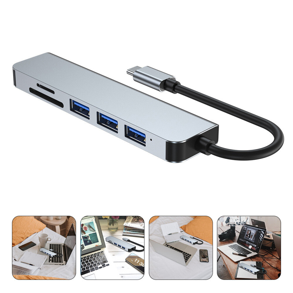 USB 3.0 Hub for Laptop with Charging Ports - Multi-Port Adapter & Data Splitter  