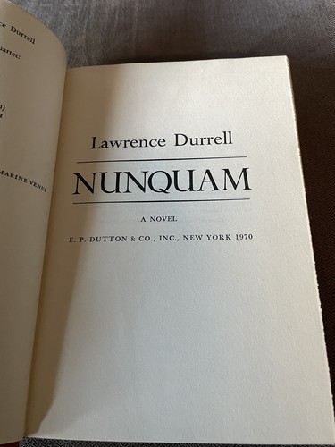 LAWRENCE DURRELL - NUNQUAM. FIRST US EDITION - Bild 3 von 6