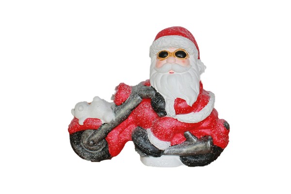Deko Weihnachtsmann Santa Norbert 25Cm Weihnachtsfigur Keramik Mgo Weihnachten-image