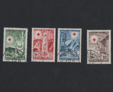Suomi Finnland 1949 Mi.Nr.: 361 - 364 gestempelt, Rotes Kreuz , Satz,Lot