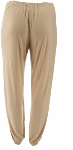 Slinky® Brand Solid Knit Harem Pant 656-758 Taupe 3X - Picture 3 of 4