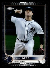 Casey Mize 2022 Topps Chrome #162 Detroit Tigers NO LINES READ