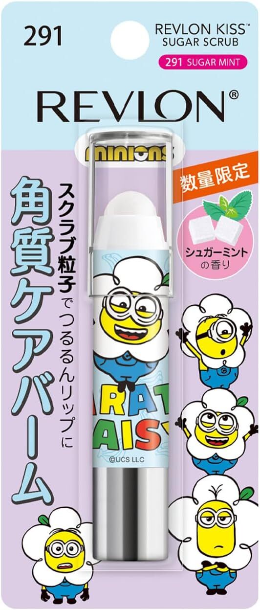 Revlon Kiss Sugar Scrub Minion 291 Sugar Mint 2.6g Lip Scrub Japan-image