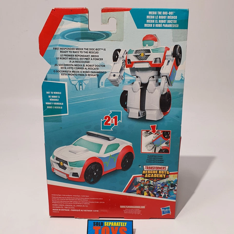 Playskool Heroes Transformers Rescue Bots Academy MEDIX THE DOC BOT figure NEW - Image 4 of 4