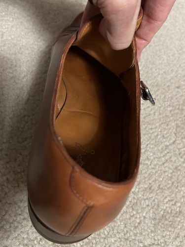 RALPH LAUREN Double Monk-Strap, Mens, Sz 10 D, Shoes Cap-Toe Leather Italy brown - 第 21/24 張圖片