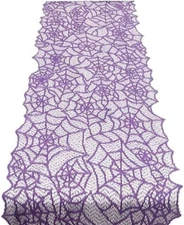 Halloween Spider Web Lace Table Runner,Halloween Party Dinning Table Decoration