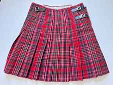 Lawries of Glasgow Scottish kilt traditional wool Scotland red green costume