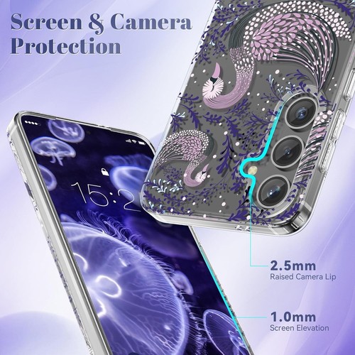 Samsung Galaxy S24 Case, Cute Swan Animal Pattern Design, zelaxy - 第 6/6 張圖片
